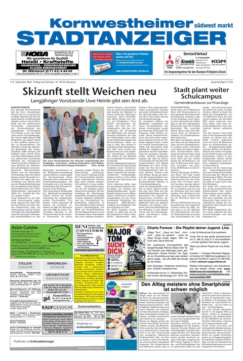 Kornwestheimer Stadtanzeiger 04.09.2026