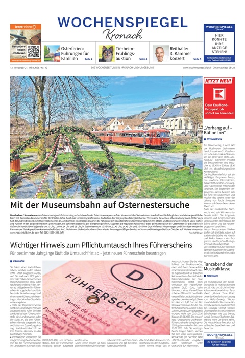 Wochenspiegel - Kronach